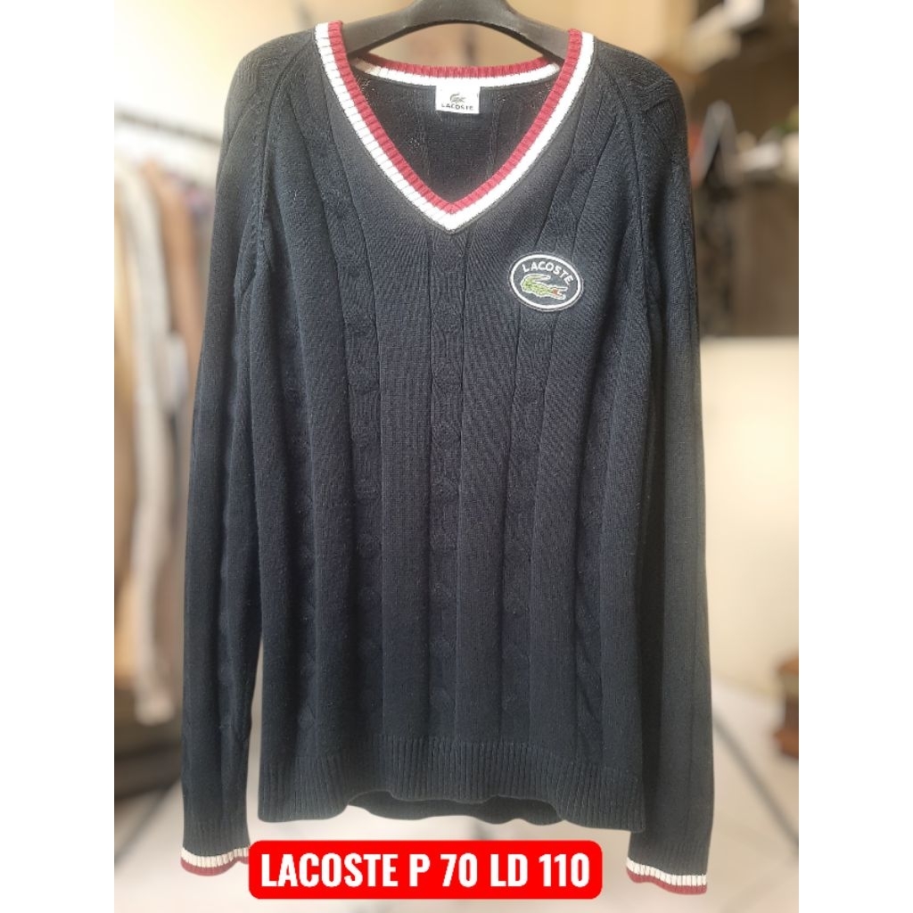 Sweater Knitwear Rajut Lacoste