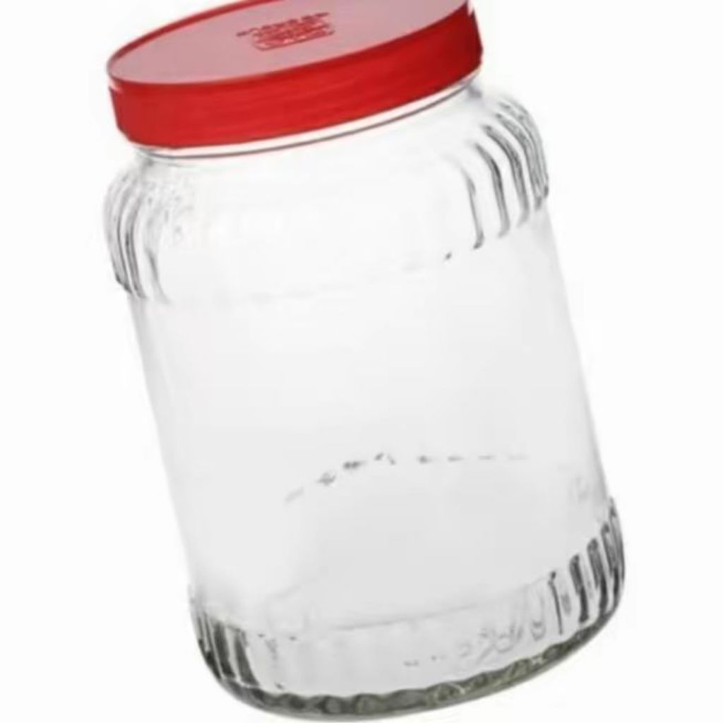 TP2 Toples Besar Kaca Beling Bening Awet Kuat Tebal Kedap Premium Kedaung 1.5L Food Storage Canister