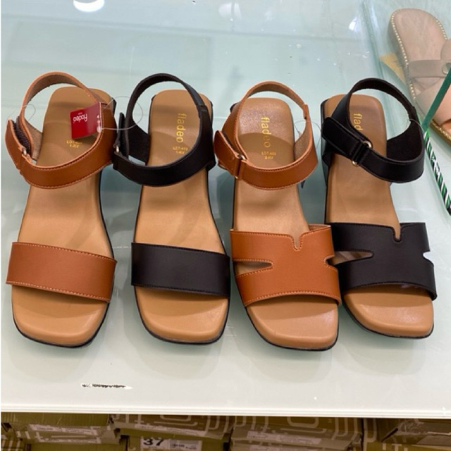 FLADEO LDT499 Sandal Tali Wedges Wanita