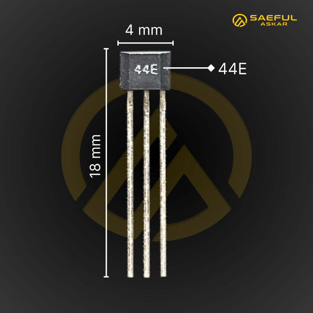 Hall Sensor 44E Transistor Sensor Dinamo BLDC Sensor Sepeda listrik