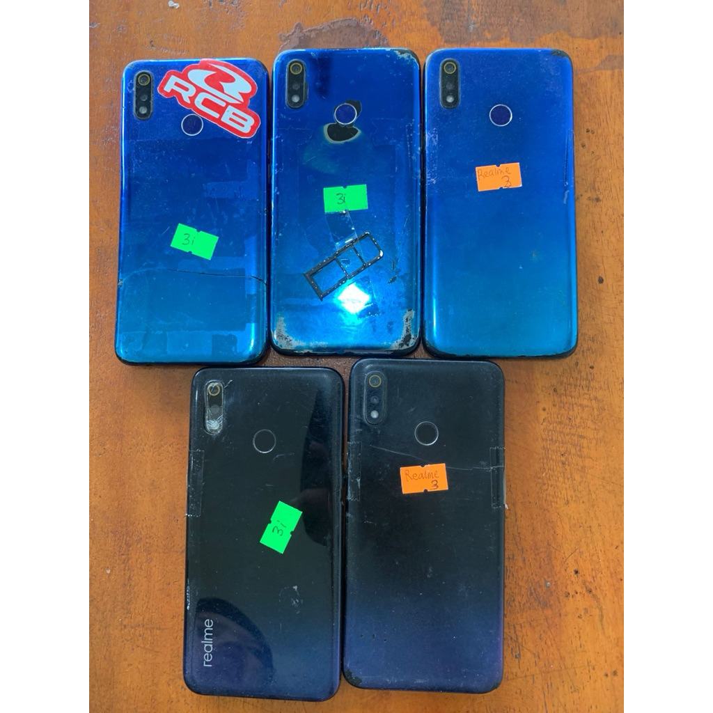 Realme 3 mesin normal, minus LCD
