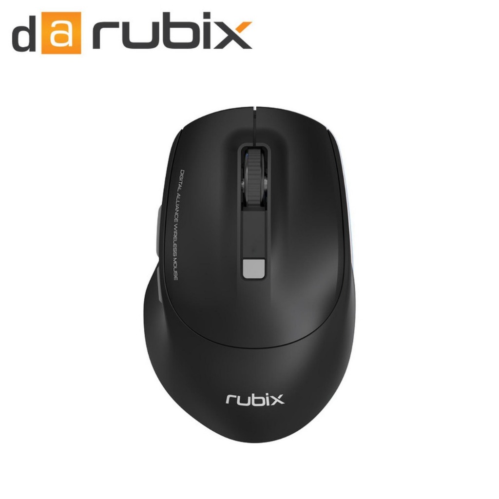 Rubix M102 Wireless Mouse 6D Silent 3 DPI Office D A Rubix M 102 Wire less 2.4GHz hitam