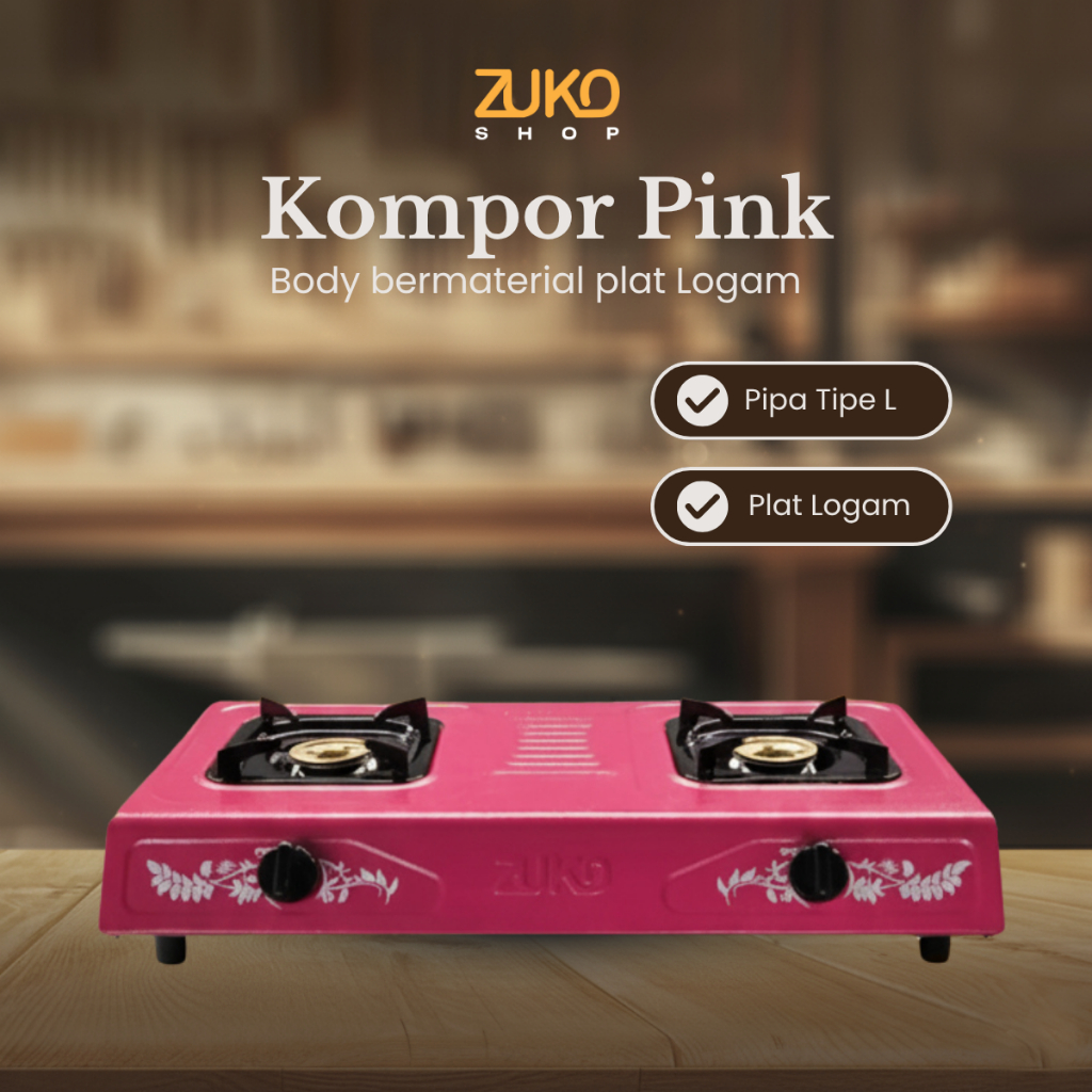 Kompor Gas Pink ZUKO
