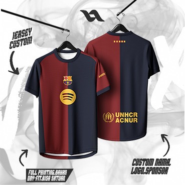Jersey Barcelona Fantasy / Jersey Barca / Kaos Barca / Jersey Bola / Jersey Vintage
