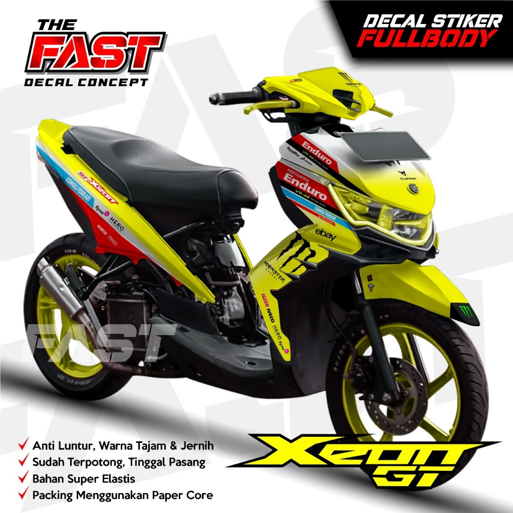 TERBARU Decal Sticker Variasi Fullbody Xeon GT ENDURO Variasi - Dekal Stiker Xeon GT simple variasi