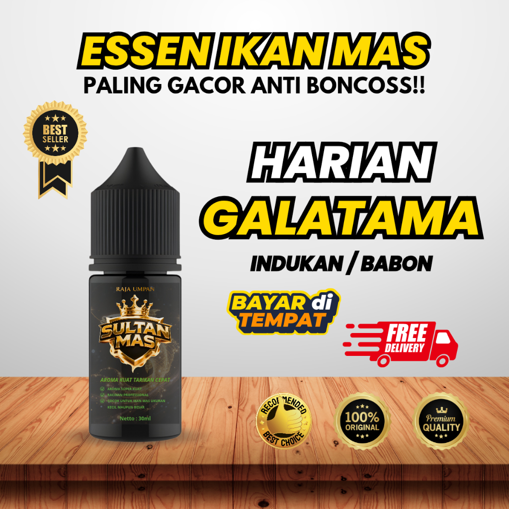 SULTAN MAS Super Essen Ikan Mas Paling Gacor Ampuh Mancing Galatama Harian 30ml Umpan Premium