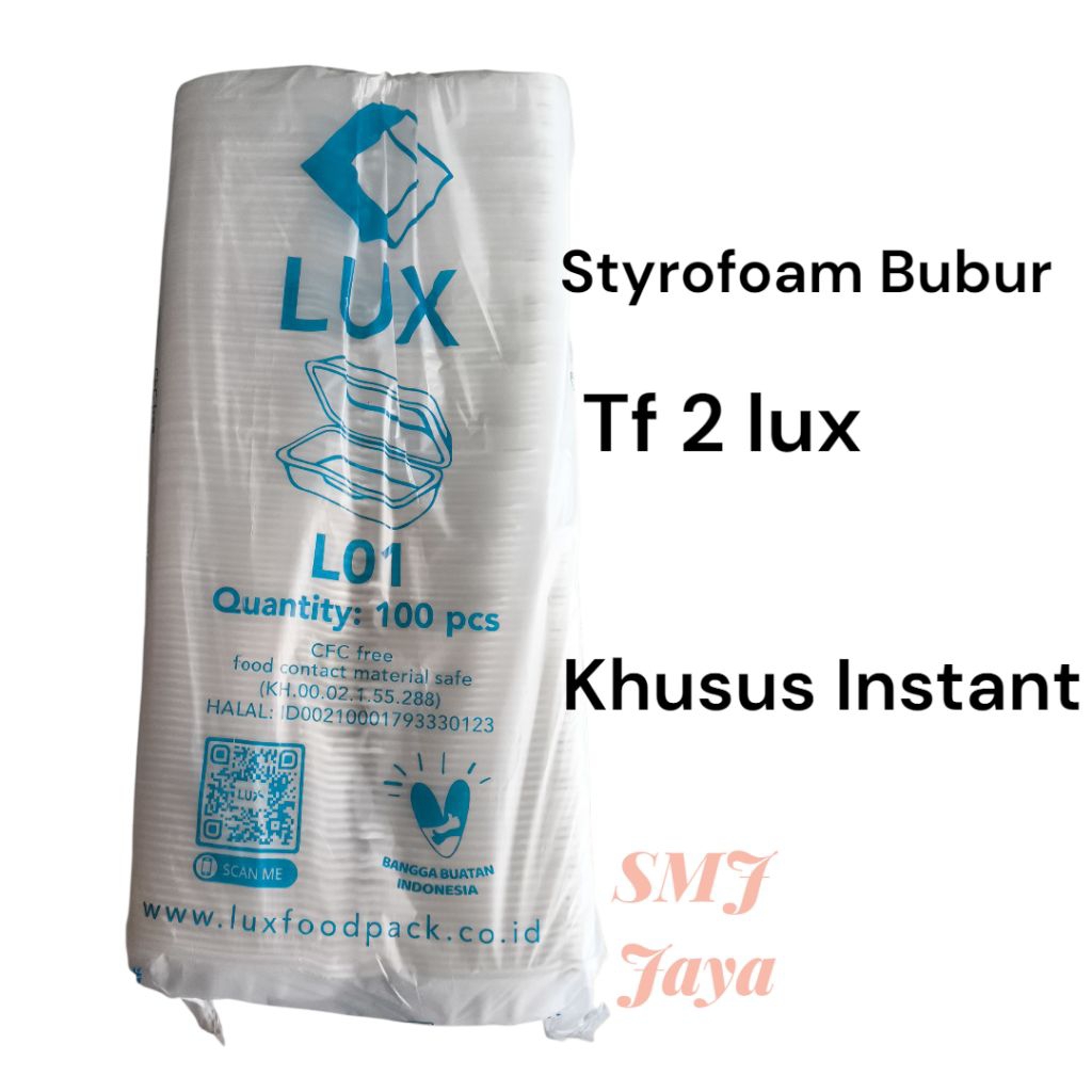 Styrofoam/Sterofoam/ Foam Makanan TF 2 isi 100 pcs