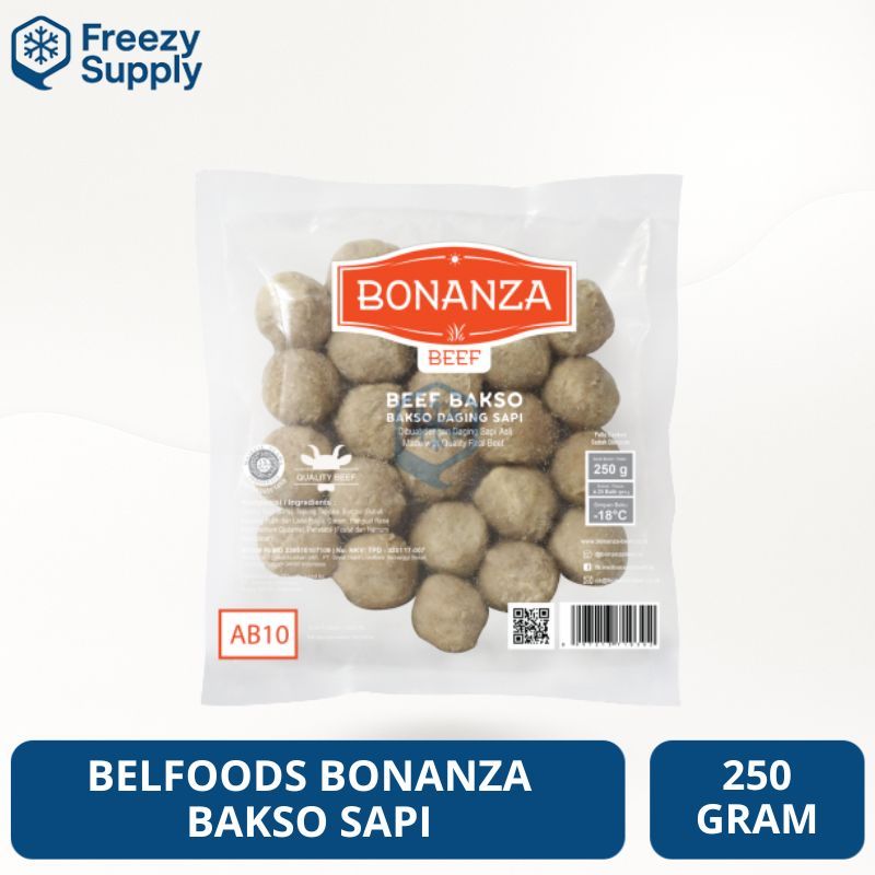 Belfoods Bonanza Bakso Sapi AB10 250 Gr