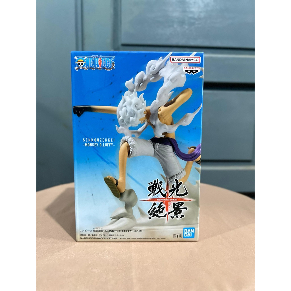 Action Figure Luffy Gear 5 Original Banpresto – One Piece Senkouzekkei Monkey D. Luffy Anime Figure