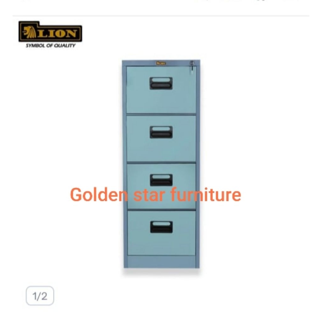 Filling Cabinet File 4 Susun Laci Besi Arsip LION Metal