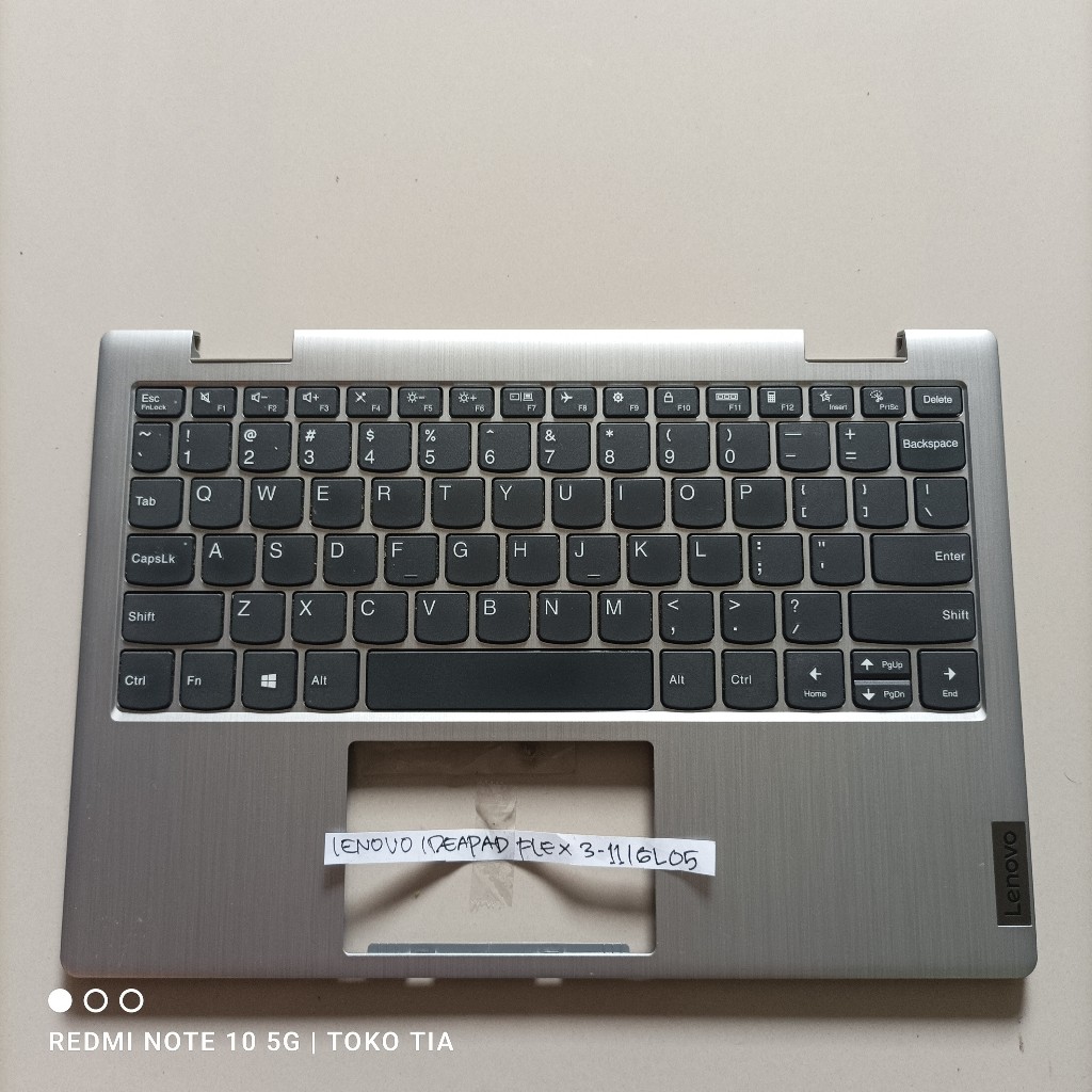Palmrest dan Keyboard Lenovo Flex 3 Series Flex 3-11 Flex3-11IGL05 origina