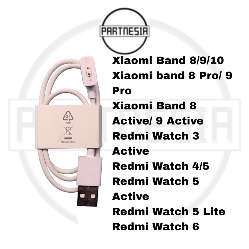 KABEL CHARGER CABLE MAGNETIC XIAOMI MI BAND 8/9/10/ 8 PRO/ 9 PRO/ 8 ACTIVE/ 9 ACTIVE/ REDMI WATCH 3 