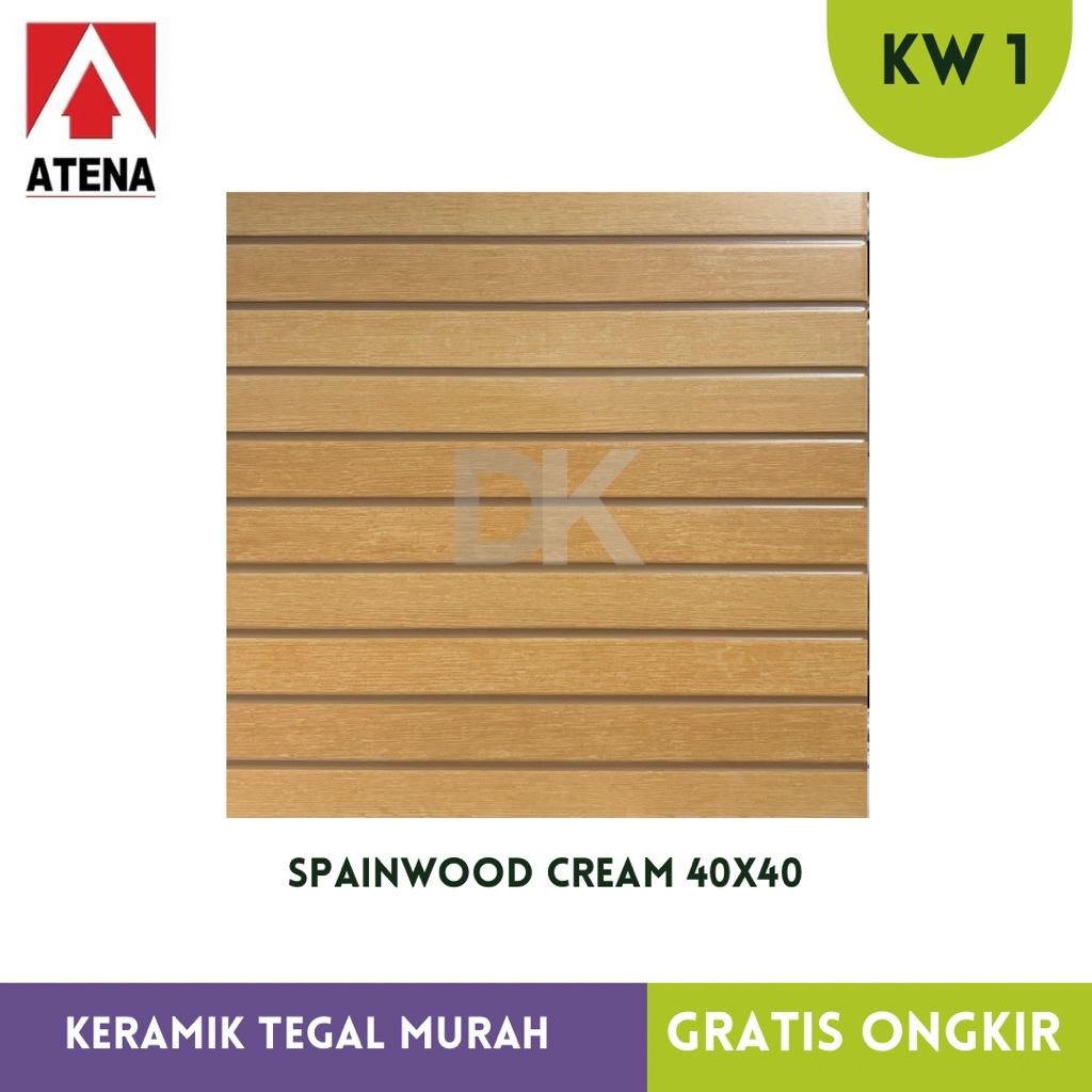 Keramik motif Kayu Spainwood Cream LCR 40x40 matt