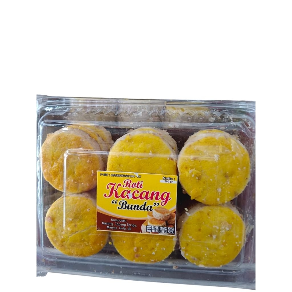 Roti kacang BUNDA homemadeKemasan mika isi 18 pcs