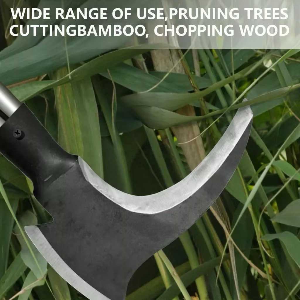 40CM Pemotong Sabit kapak Ganda Pemangkas Rumput Multifungsi 6722/Alat Panen Padi Potong Rumput Sabi