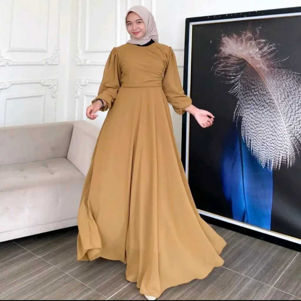 Gamis Hanna Dress | Wanita Muslim | Mewah | Gamis Kondangan