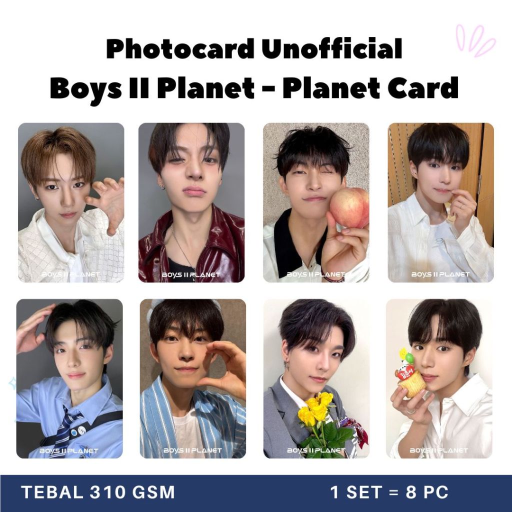 (8 PC) Photocard Boys II Planet Planet Card ALD1 Boys 2 Planet Sangwon Sanghyeon Junseo Leo Xinlong 