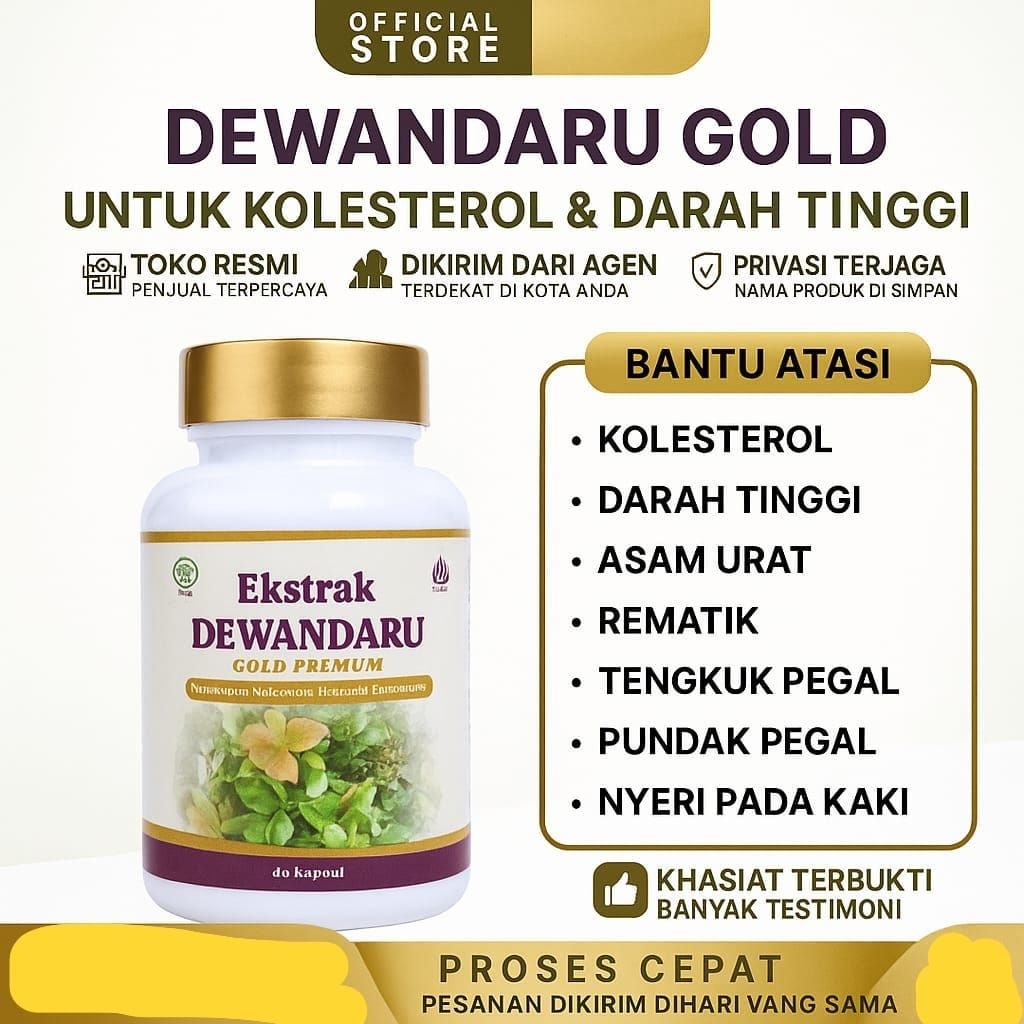 DEWANDARU KEMASAN TERBARU / KAPSUL HERBAL DAUN DEWANDARU
