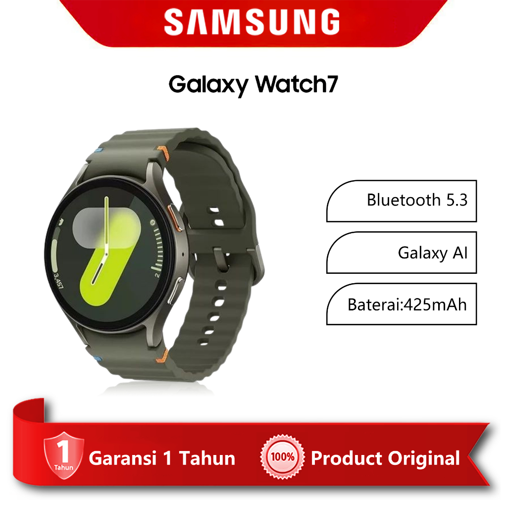 Samsung Galaxy Watch 7 44MM 100% Original SmartWatch Jam Tangan Wanita Jam Tangan Pria Bluetooth Wat