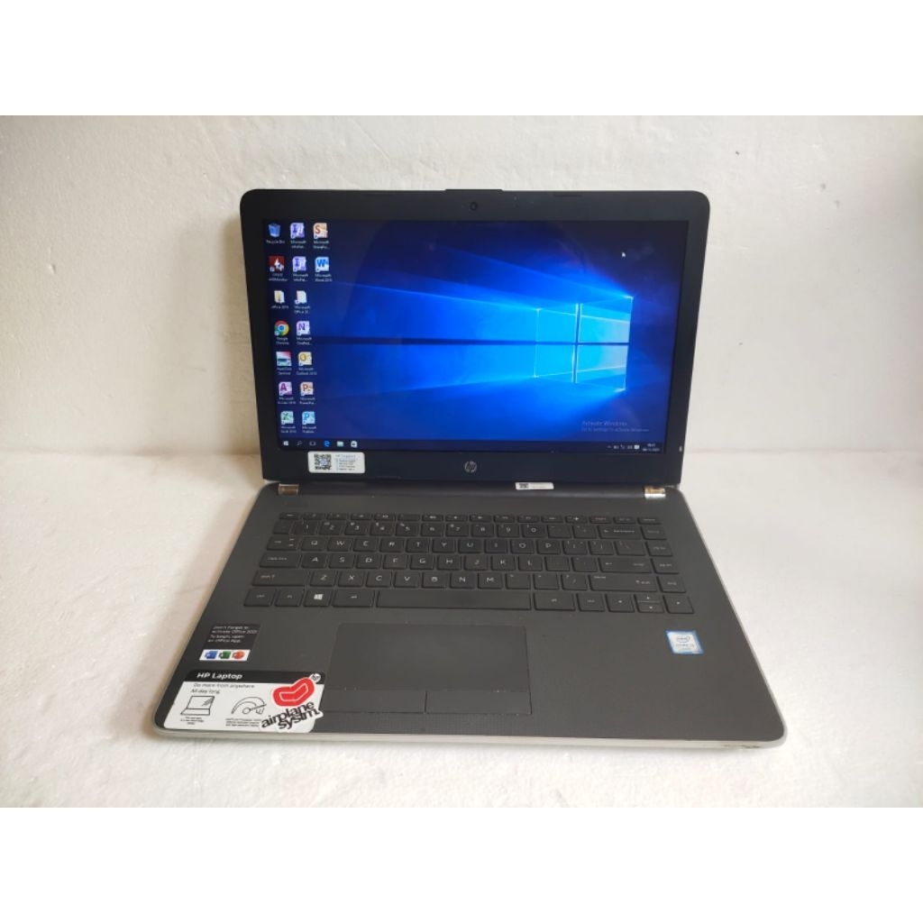 A967 Laptop HP 14-BS722TU Ram 4gb SSD 240gb core i3 gen6 siap pakai Diobrall