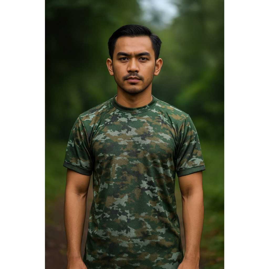 Kaos Dalam PDL / PDH TNI AD / NKRI Loreng SAGE Terbaru Dryfit Premium