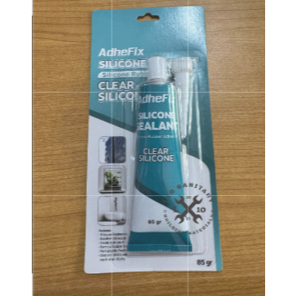 Lem Kaca Adhefix CLEAR 85gr / Lem Kaca Sealant Aquarium Clear Bening Silicone Besar 85gr