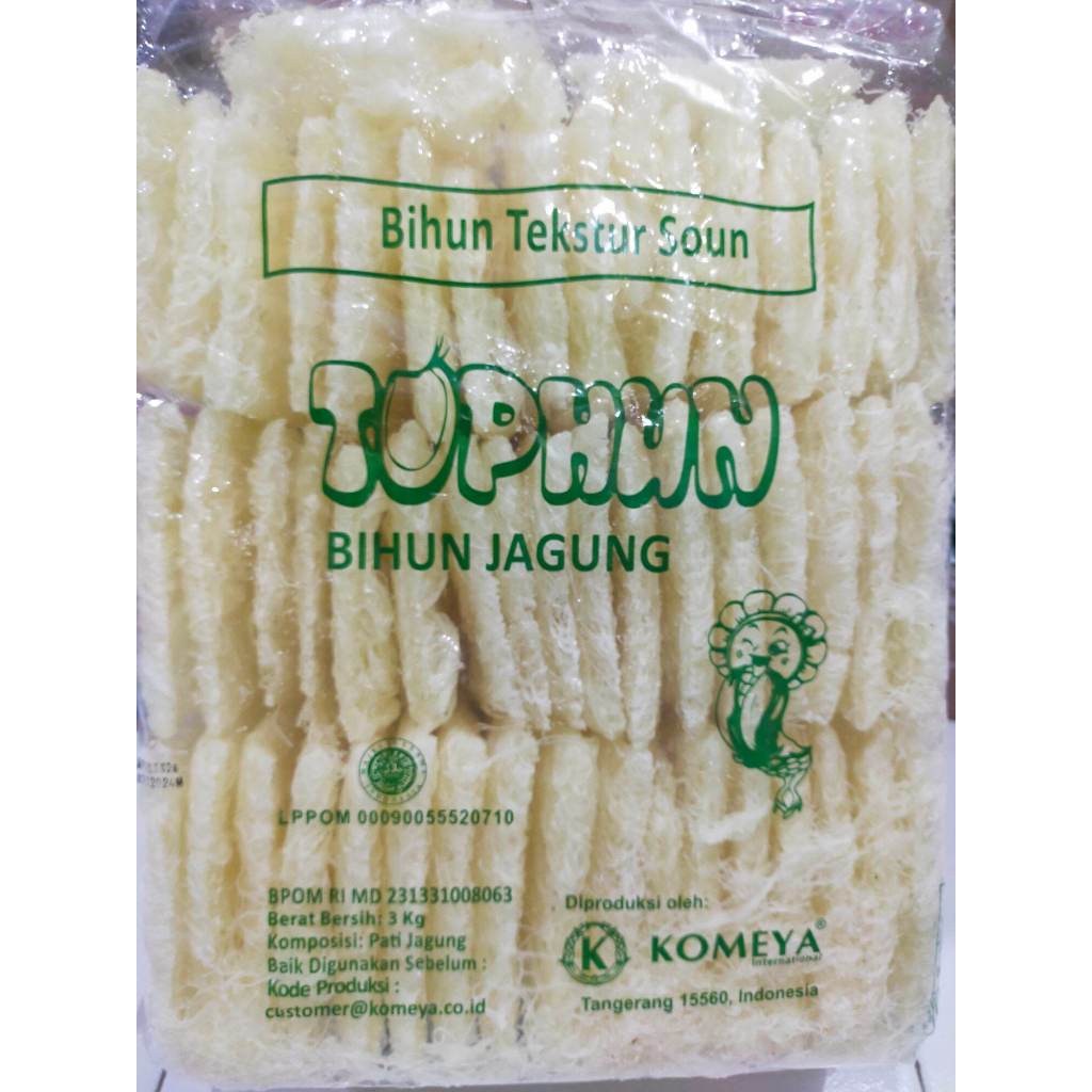 Bihun Jagung Merk Tophun Kemasan 3kg