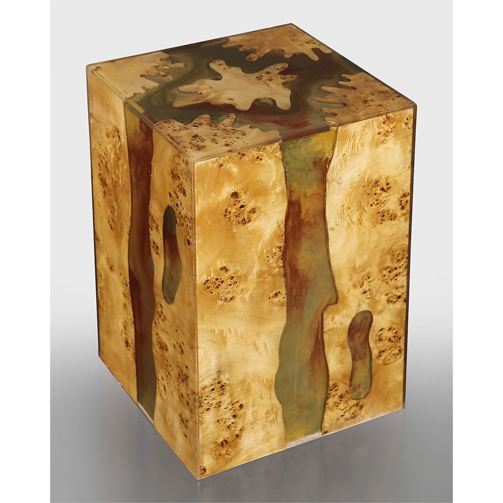 Stool Flexo Box Resin Art Side Table Resin meja resin antiq Bangku resin