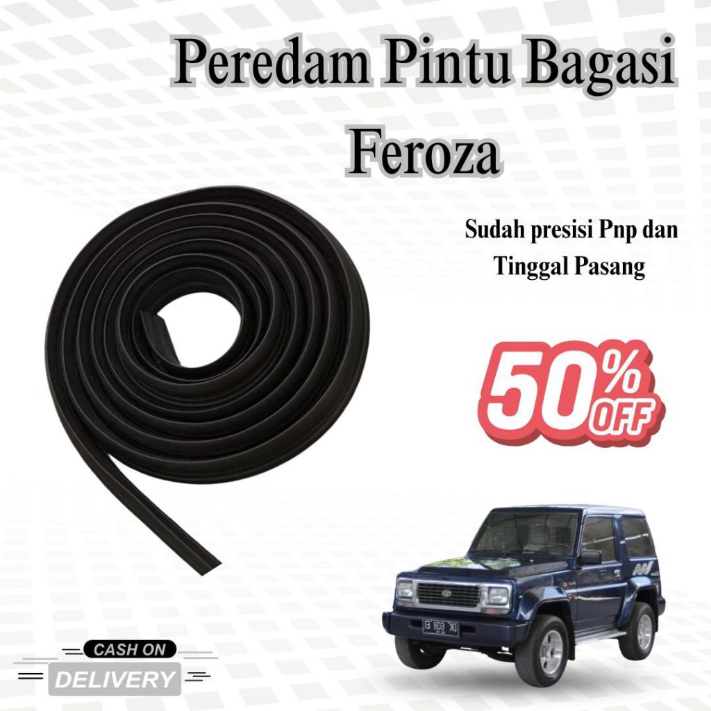 Karet Lis Peredam Pintu Bagasi Feroza | Karet Body & Seal Bagasi Mobil Daihatsu Feroza Lengkap