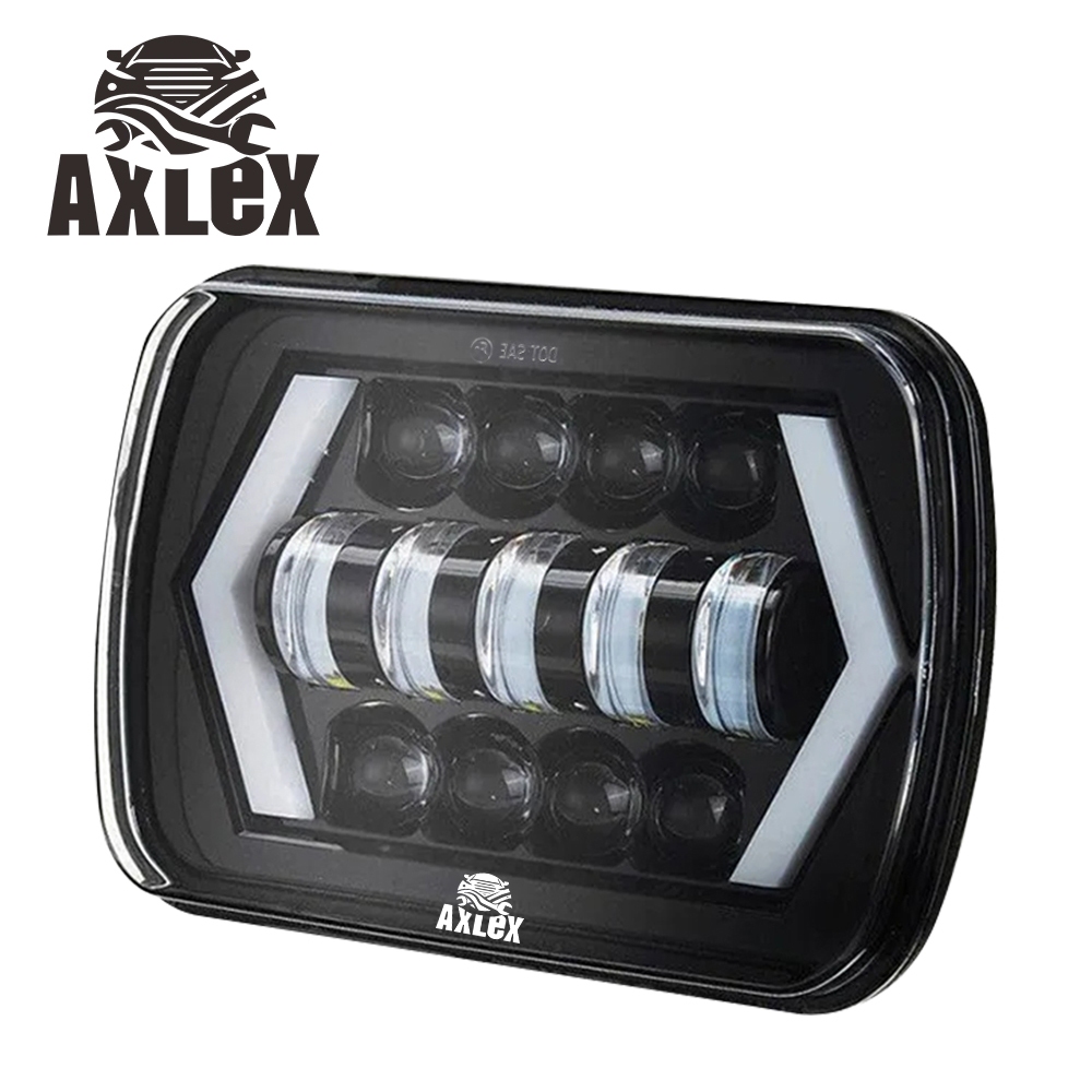 Lampu Depan LED Depan Asli 7 Inci Lampu Depan Kotak Jeep L300 TAFT