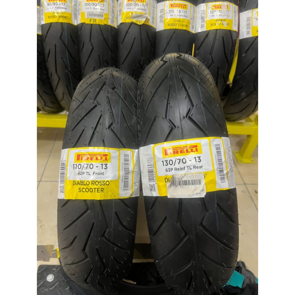 Pirelli Diablo Rosso Scooter 110/70-13 & 130/70-13