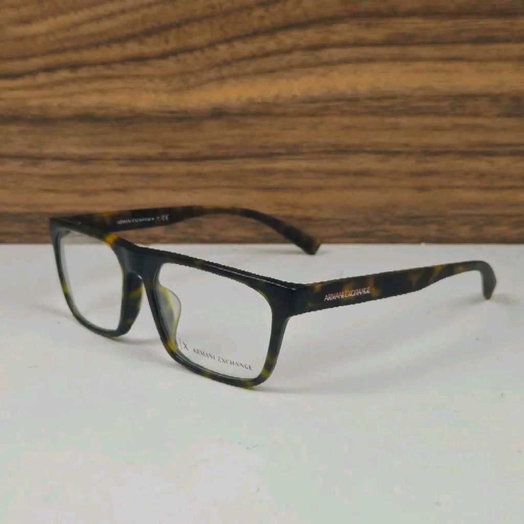 Frame Kacamata Pria Armani Exchange AX3079F 8029 - Motif Tortoise Coklat Elegan, Original & Stylish 