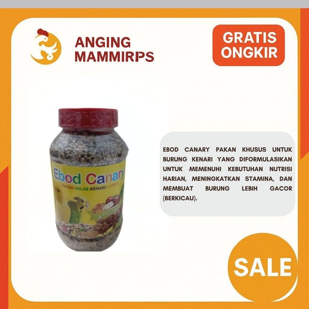 EBOD CANARY TOPLES *900 GRAM*