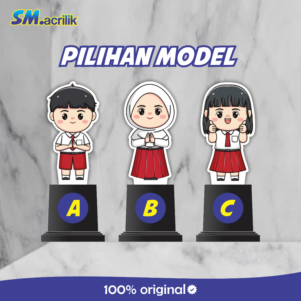 Luxiastore_ Piala Akrilik Anak Sd Model 2 Piala Akrilik Kelulusan Sekolah - Piala Anak Sd