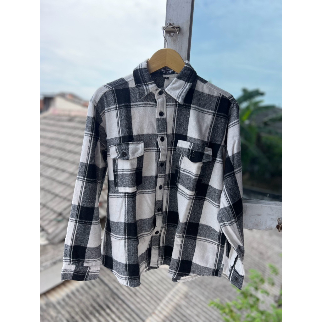 prelove jaket flanel tebal ukuran XL