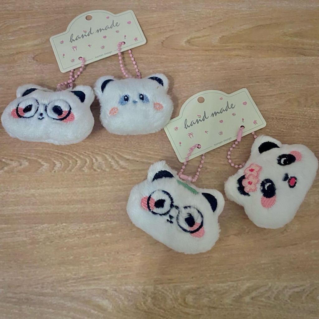[COD] 2pcs Gantungan Tas Boneka Panda Lucu Plush Lembut