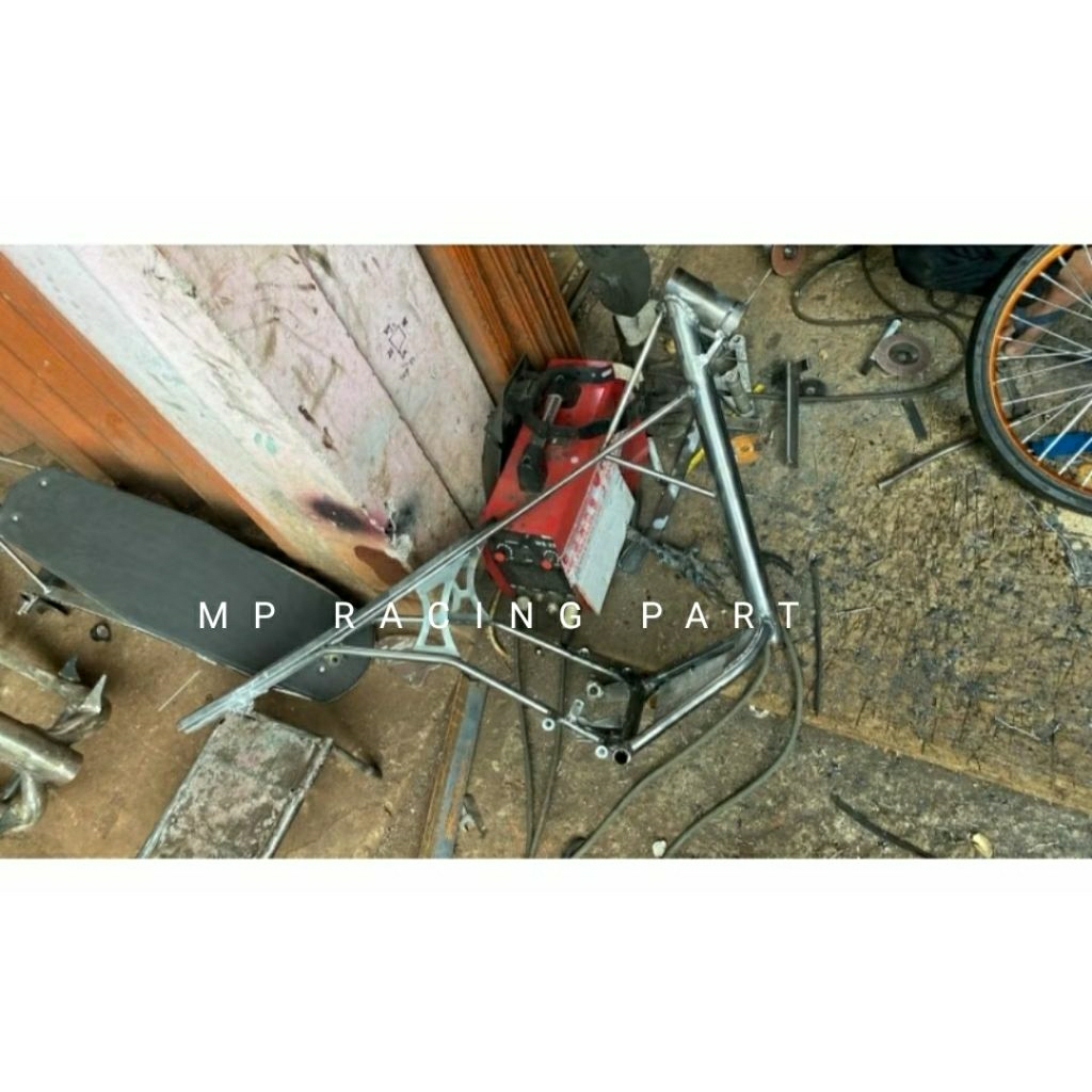 frame Super Slim BEAT Ringan Bobot 3,7kg kerangka sasis batangan rangka drag BEAT model 500m