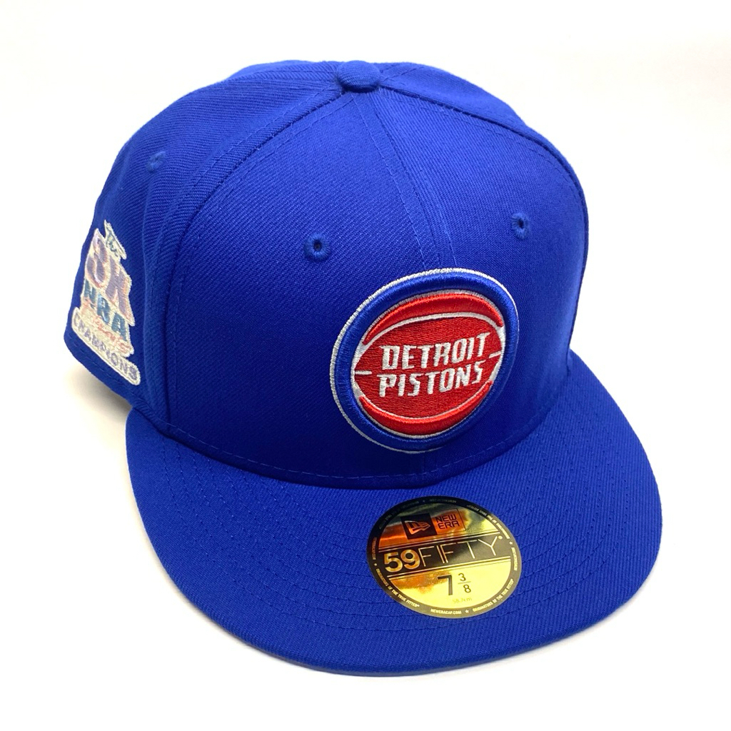 Topi New Era Cap 59Fifty NBA Detroit Pistons 3x NBA Finals Champion Side Patch