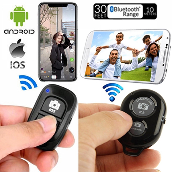 Remote Mini Bluetooth Camera Shutter Smartphone Android IOS