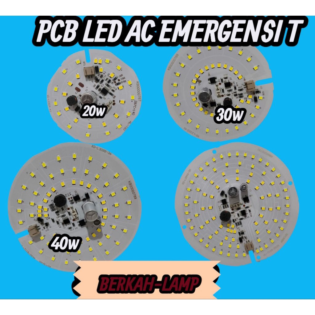 PCB LED AC DC EMERGENS T 20W 30W 40W 50W