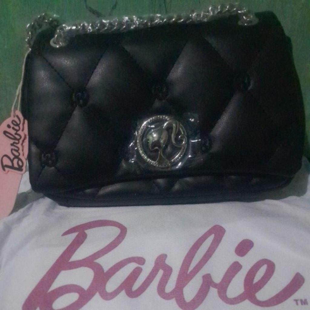 Tas Fashion Barbie Pillow Black