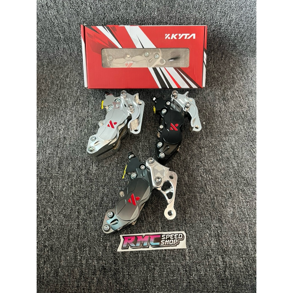 Paket Kaliper Ktc kytaco 4piston axial Jupiter / FizR ukuran Disc 260mm / 300mm