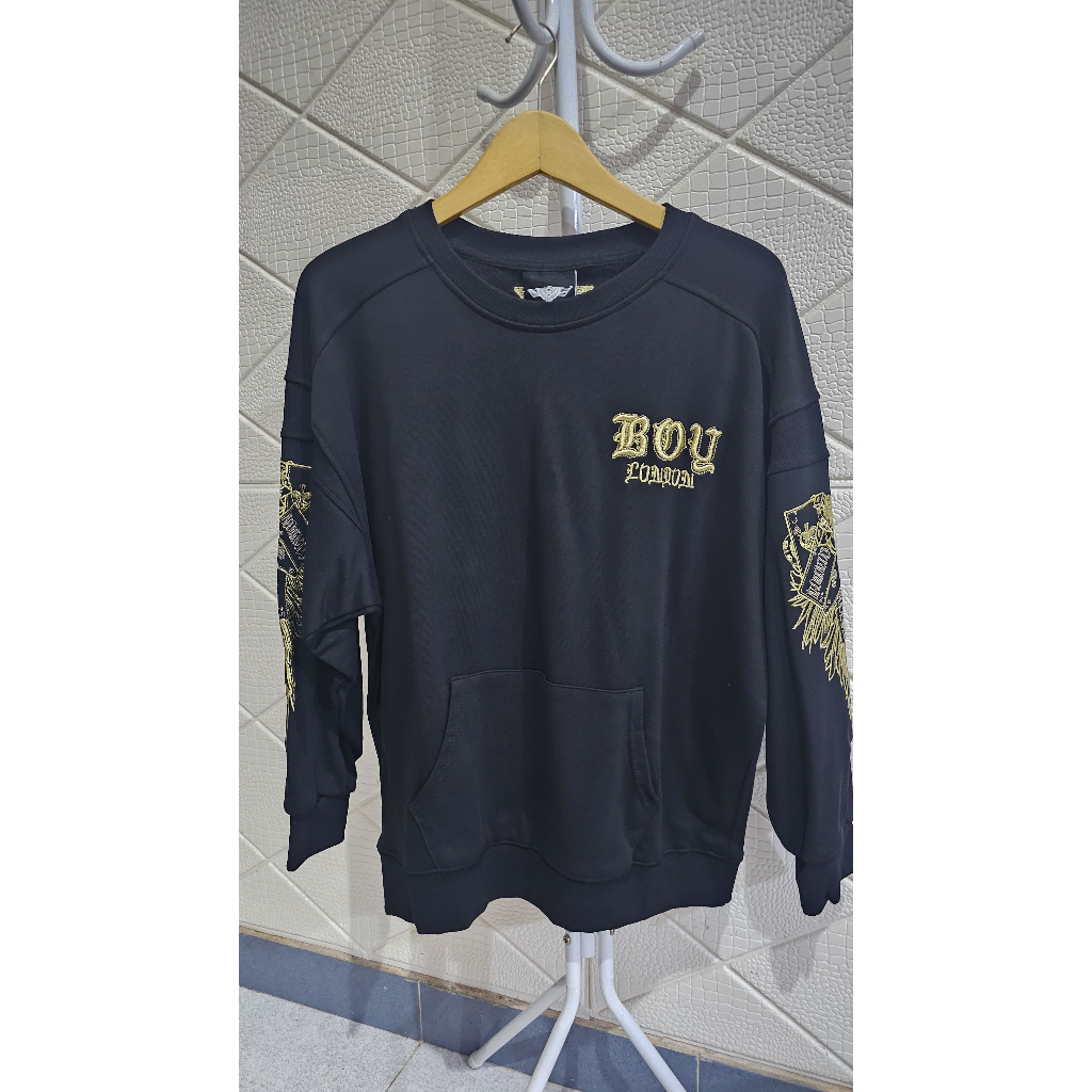 Sweater Jumper Boy London Wings Logo dan Sayap Full Bordir