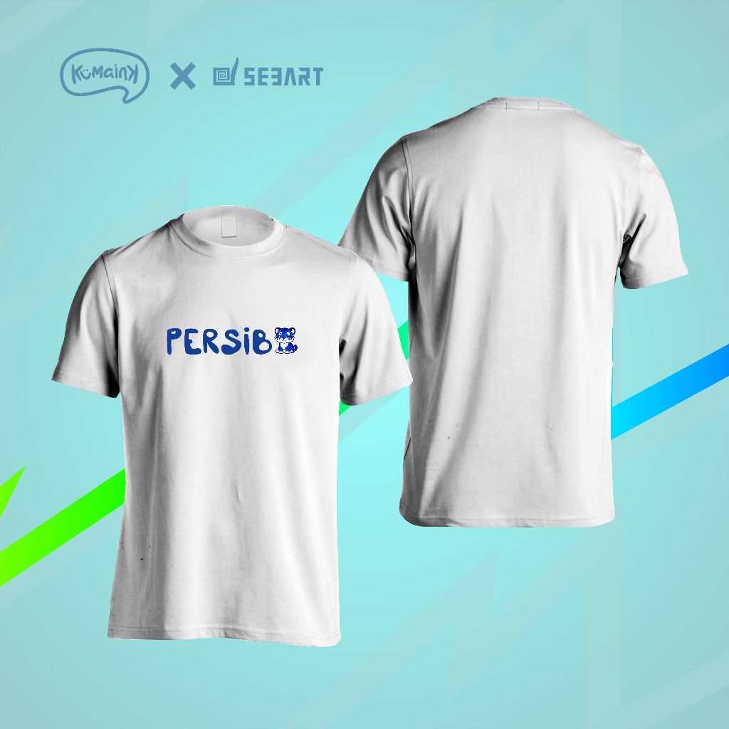 Kumaink T-shirt Persib Unisex Premium Full Cotton Combat 30s – Kaos Minimalis Elegan