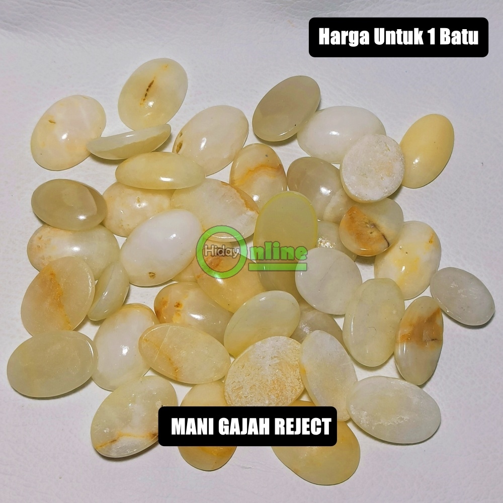 BATU AKIK MANI GAJAH CALCITE ASLI REJECT GERAK DI AIR CUKA