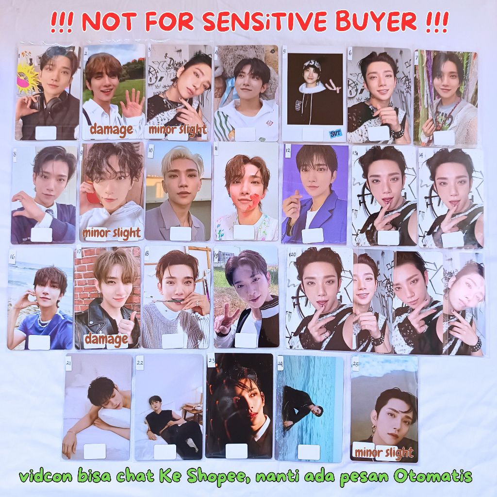 PC JOSHUA SEVENTEEN ATTACCA AN ODE FML HEAVEN FTS STF BURSTDAY NANA BNB PHOTOCARD SEVENTEEN PC SVT