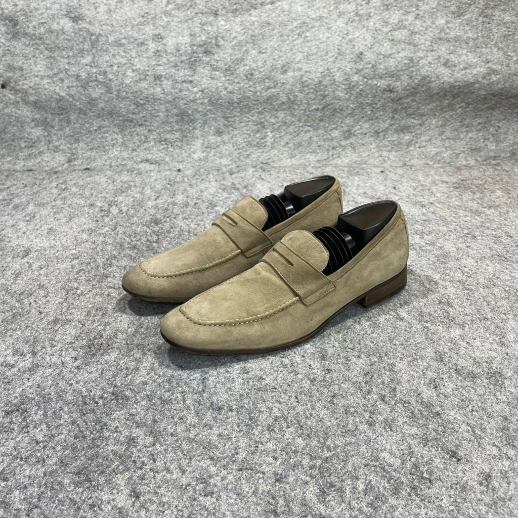 Peny loafers Zara man suede tan