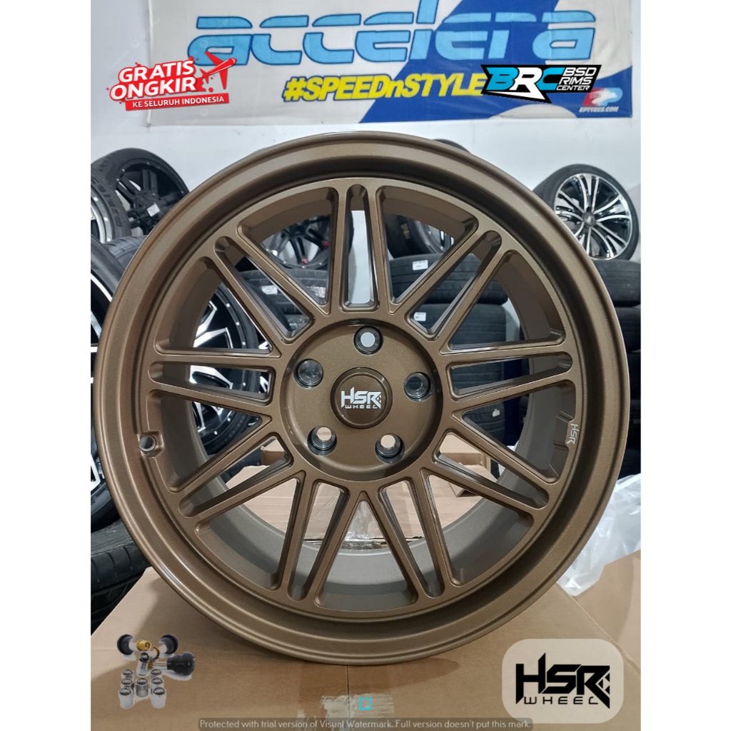 VELG HSR TOBA RING 17 BRONZE BISA UNTUK MOBIL ERTIGA JUKE RUSH DLL