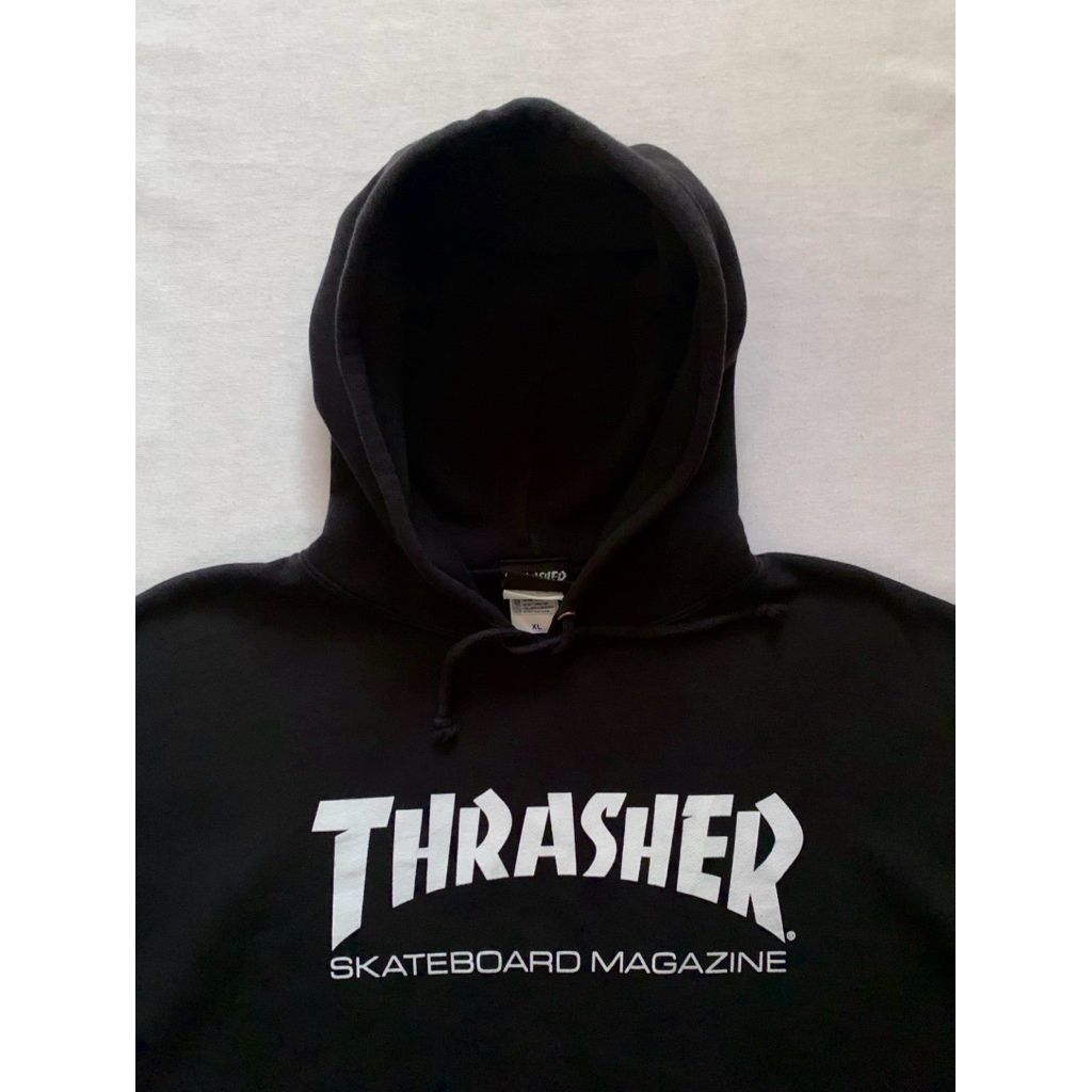 Hoodie Thrasher Magazine Black • Size XL • Streetwear Pria Original • Skatewear