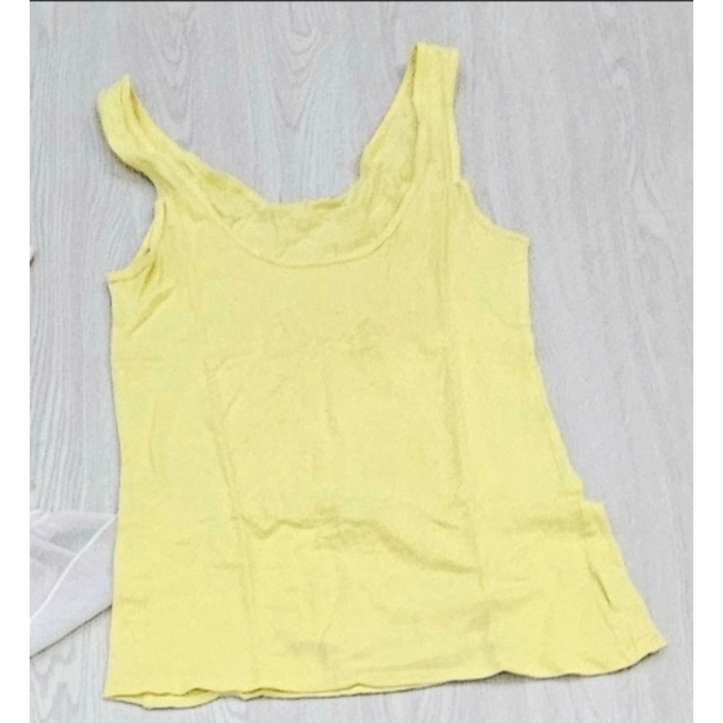 PRELOVED YELLOW TANKTOP SECOND